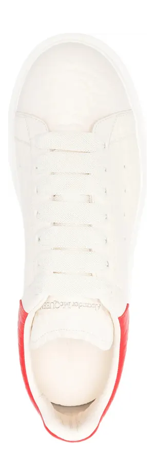 Alexander Mcqueen Embossed Heel “Neutrals/Red” (807881 WHAEG 9095) (3)