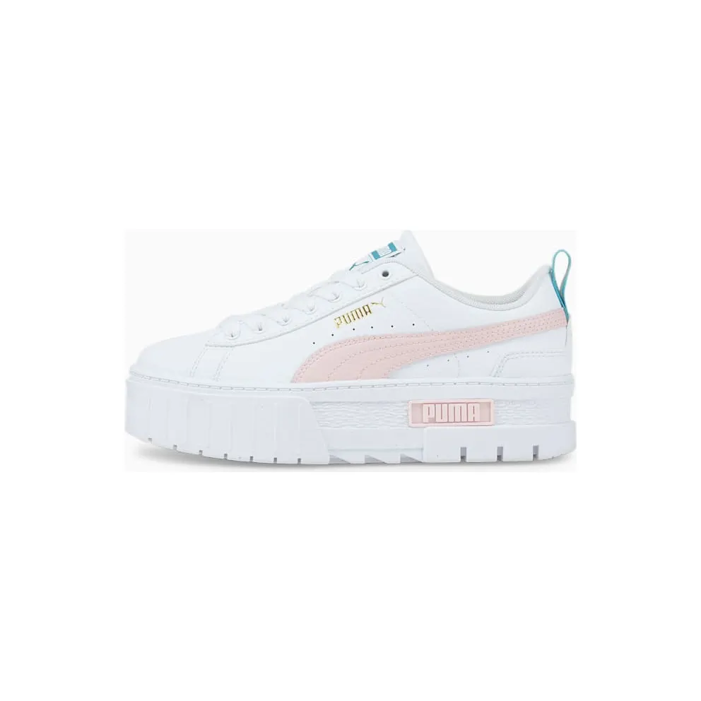 PUMA Mayze Leather Youth White/Chalk Pink (384527-03)