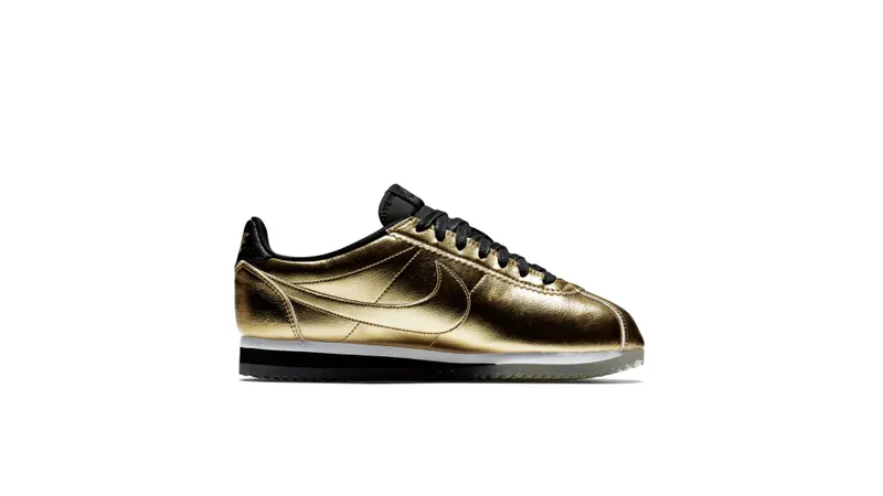 Nike Classic Cortez Metallic Gold (W) Metallic Gold/Metallic Gold-White-Black (902854-700)