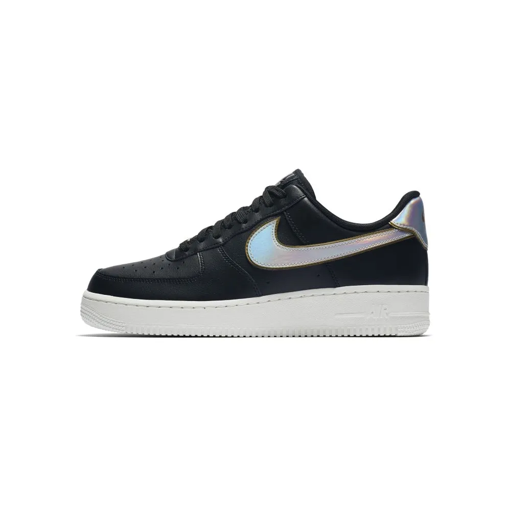 Nike Air Force 1 Low Metallic Swoosh Black (W) Black/Summit White-Metallic Gold-Metallic Platinum (AR0642-002)