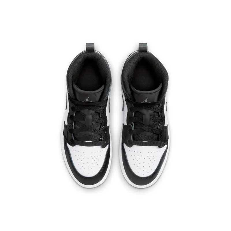 Jordan 1 Mid Black White Iron Grey (DQ8424-001)