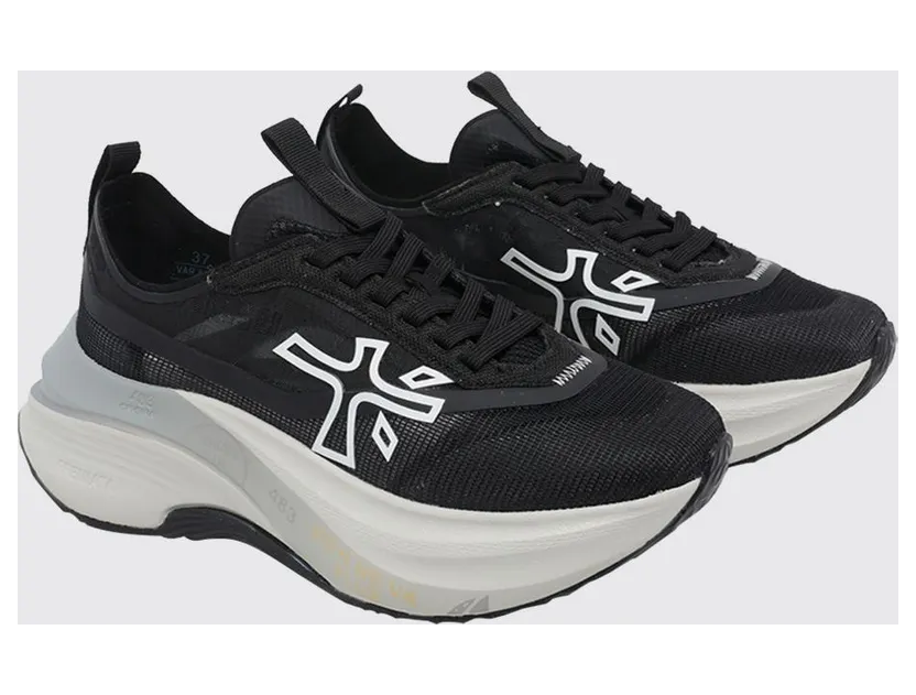 Premiata Hill Nylon and Suede Sneakers Black 2 (HILL8273)