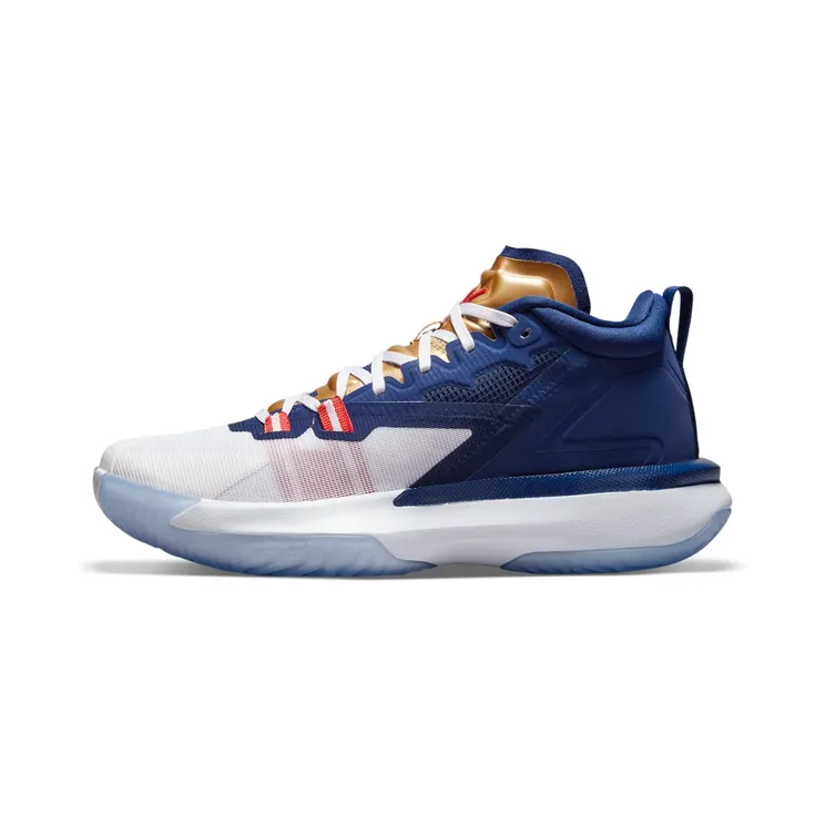 Jordan Zion 1 USA “Blue Void / White / Metallic Gold / University Red” (DA3130-401)