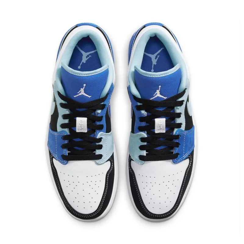 Jordan 1 Low Black Blue White Black/Blue-White-Light Blue (DH0206-400)