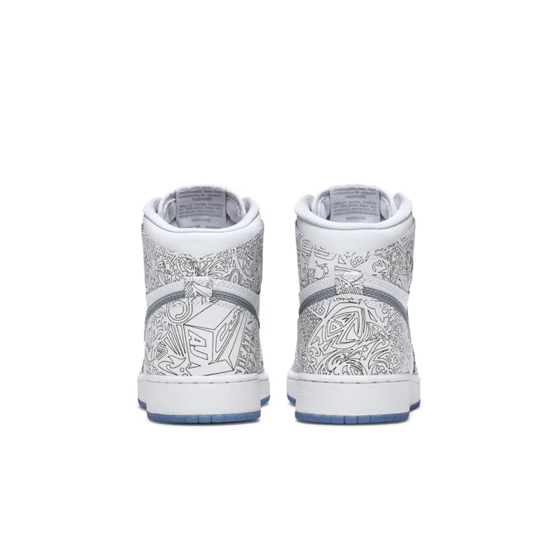 Jordan 1 Retro Laser (GS) White/Metallic Silver (705290-100)