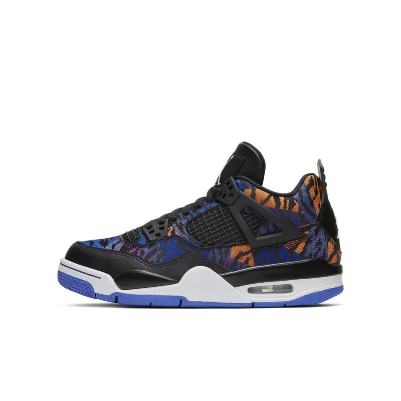 Jordan 4 Retro Black Rush Violet (GS) Black/White-Rush Violet (BQ9043-005)