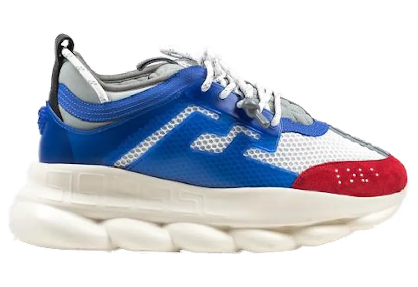 Versace Chain Reaction White Blue Red