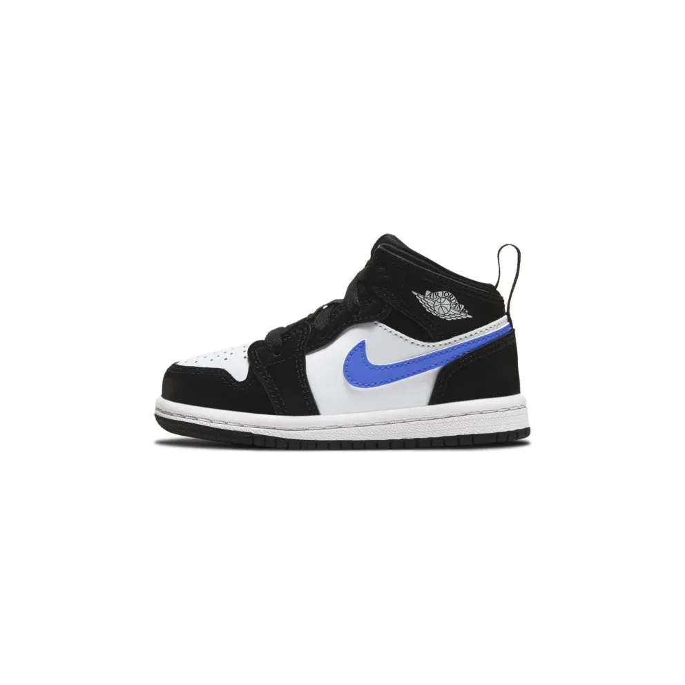 Jordan 1 Mid Black Racer Blue White (TD) Black/Racer Blue-White (640735-084)