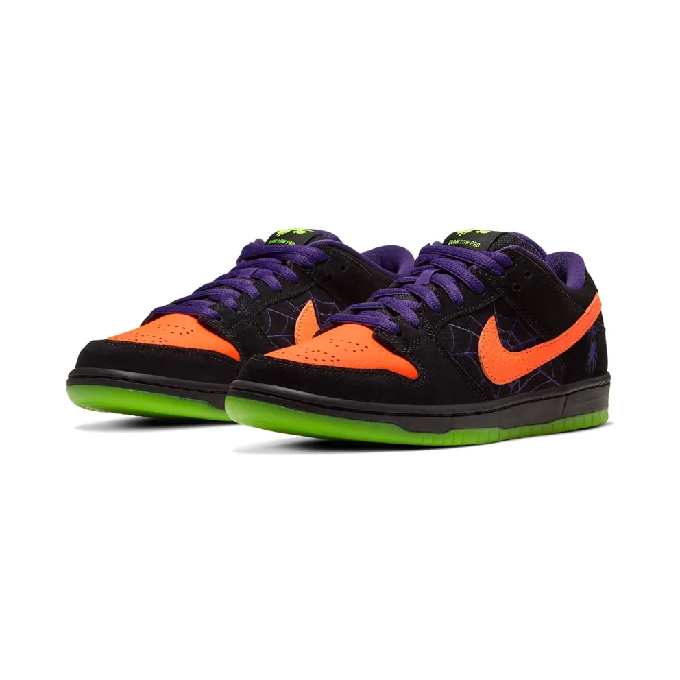 Nike SB Dunk Low Night of Mischief Halloween Black/Orange-Purple-Electric Green (BQ6817-006)