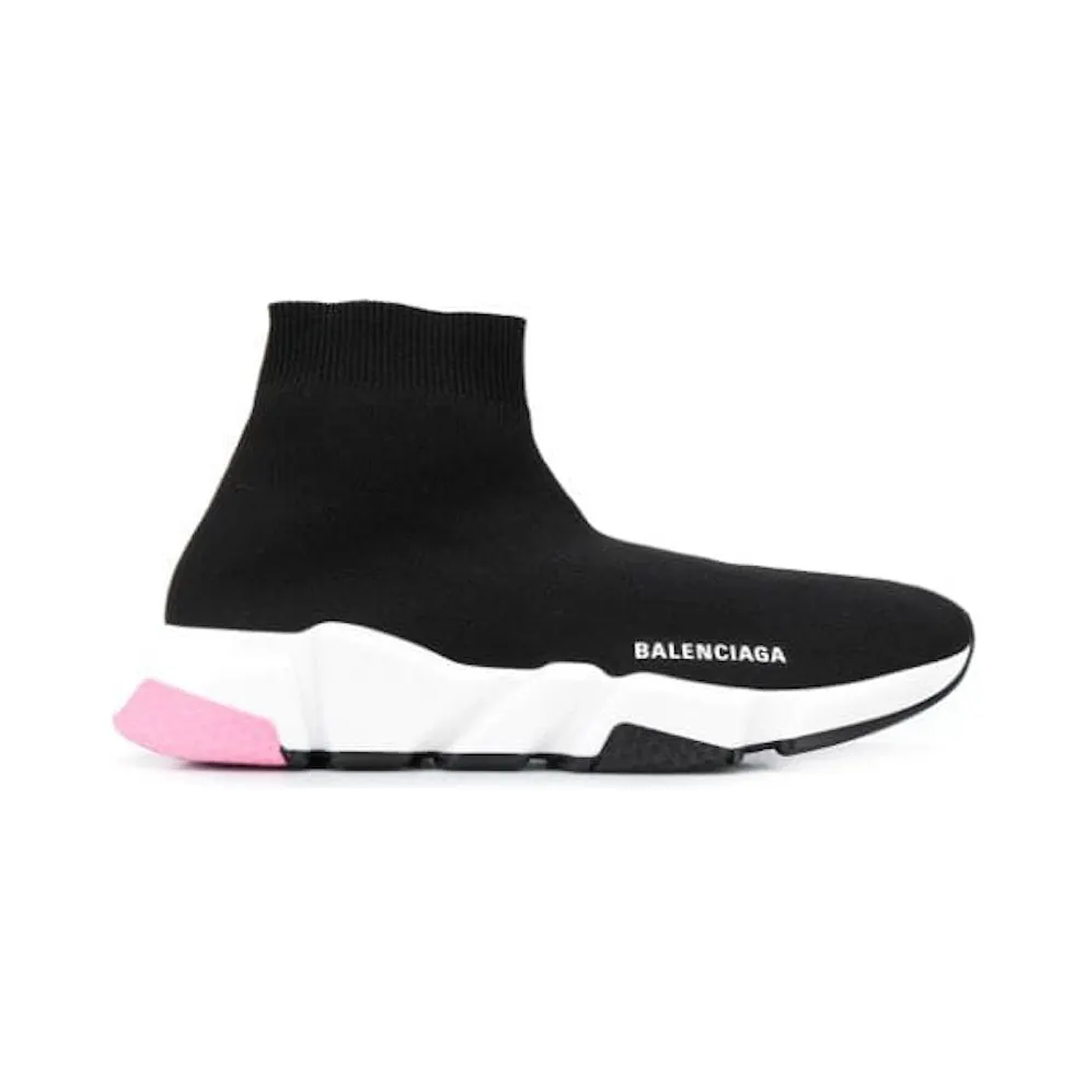 Balenciaga Speed Trainers Mid Black Light Pink (W)