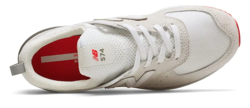 New Balance 574 Sport Off White Red (W) White/Off White (WS574TO)