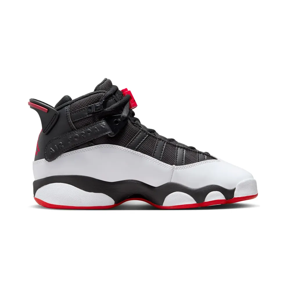 Jordan 6 Rings Black White University Red (323419-067)