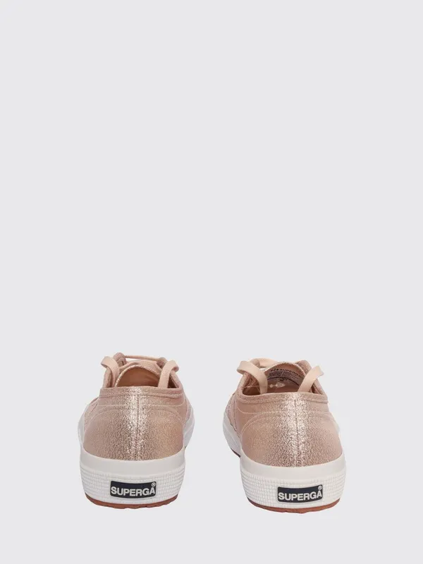 SUPERGA 2750-Cotu Classic Boy’s Lamé Low-Top with Rubber Sole Pink (S002J20941)