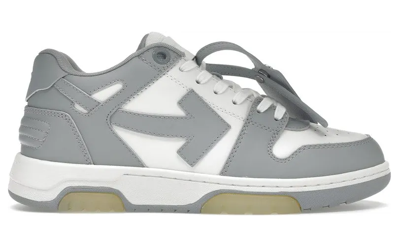 OFF-WHITE Out Of Office “OOO” Low Tops Grey White (OMIA189S22LEA0010109)