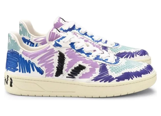 Veja V-10 Leather x Marni Orchid Black (VX0203081A)
