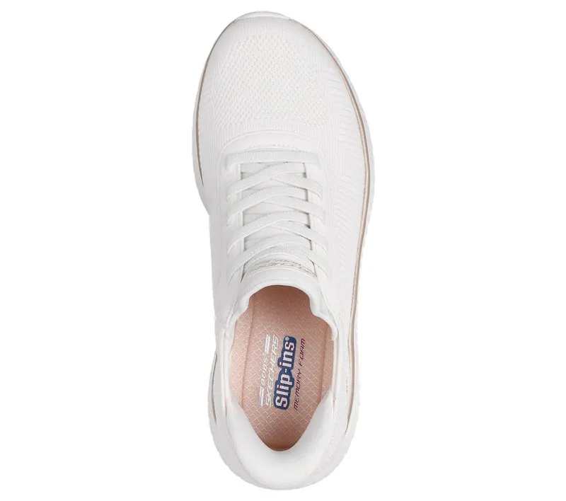 Skechers Slip-ins: BOBS Sport Squad Chaos Sneaker White/Gold