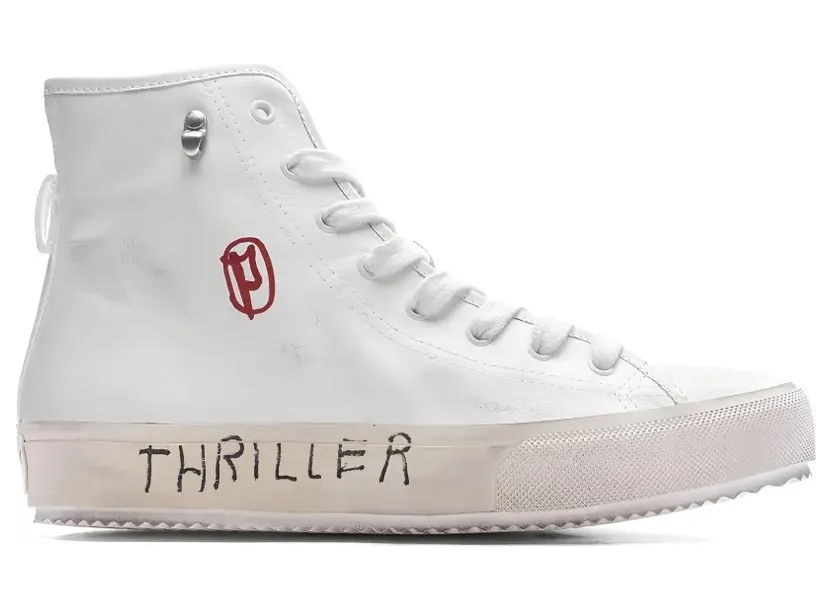 Paly High-Top-Sneakers mit Schnürung “White” (PALY001SNEAKERWHITE)