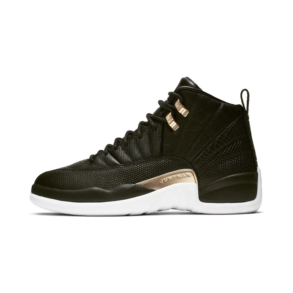 Jordan 12 Retro Black Metallic Gold White (W) Black/Metallic Gold-White (AO6068-007)