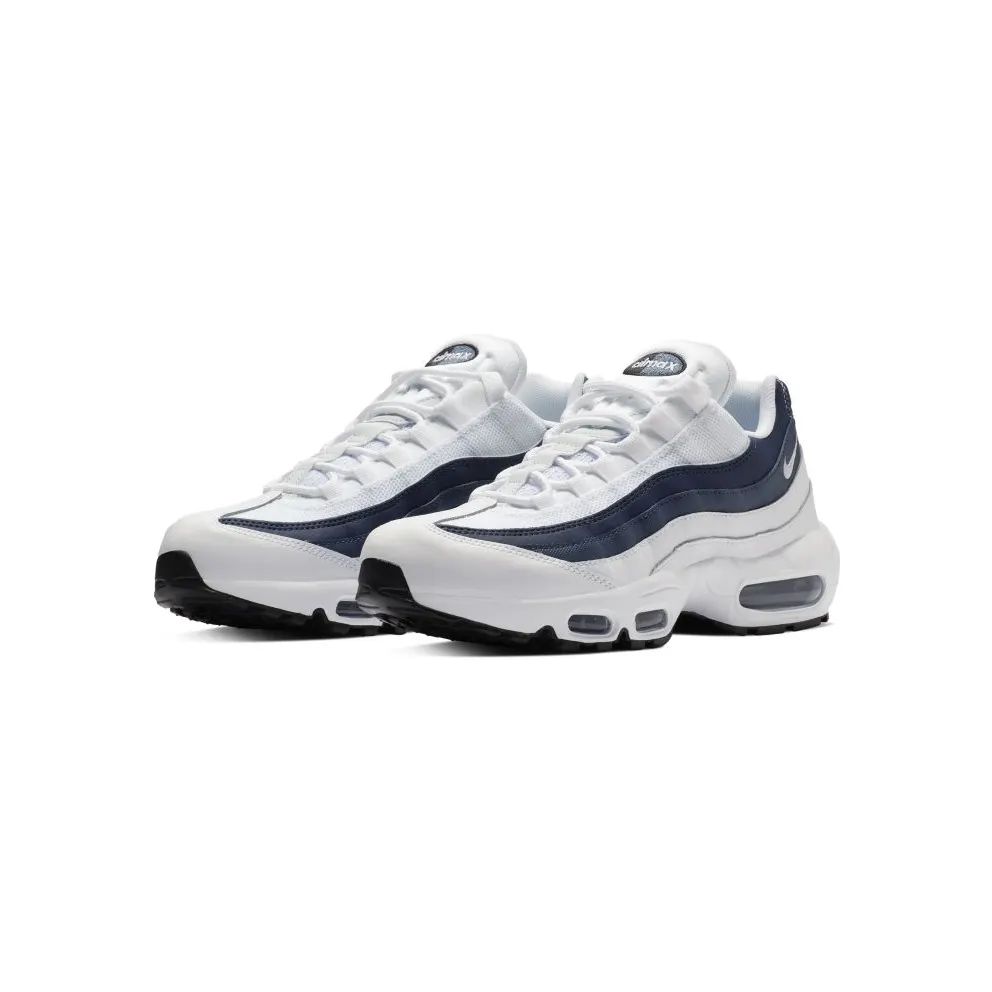 Nike Air Max 95 Essential White White Midnight Navy Monsoon Blue White (749766-114)
