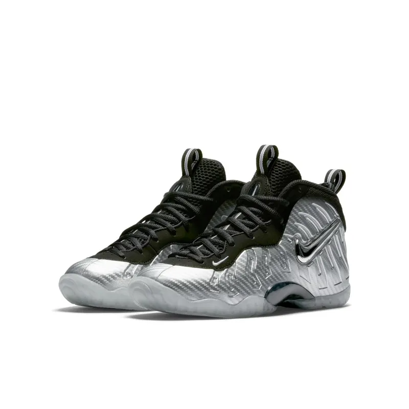 Nike Air Foamposite Pro Silver Surfer (GS) Metallic Silver/Metallic Silver-Black (644792-007)