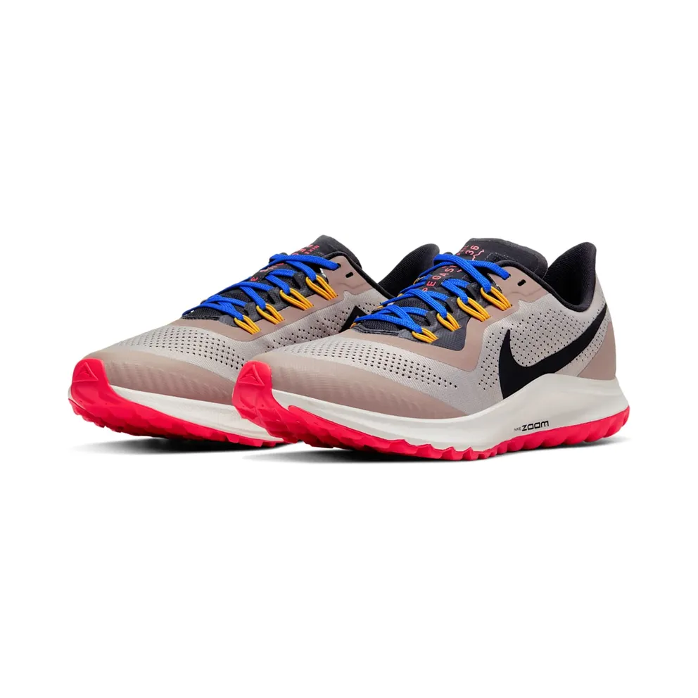 Nike Air Zoom Pegasus 36 Trail Pumice (W) Pumice/Pacific Blue/Bright Crimson (AR5676-200)