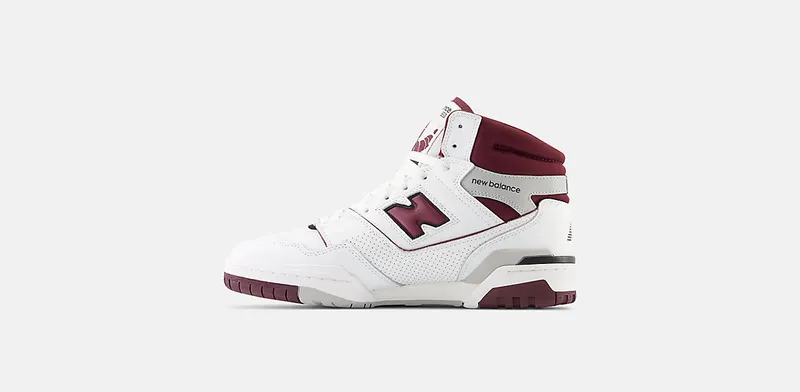 New Balance 650 White Burgundy Raincloud (BB650RCH)