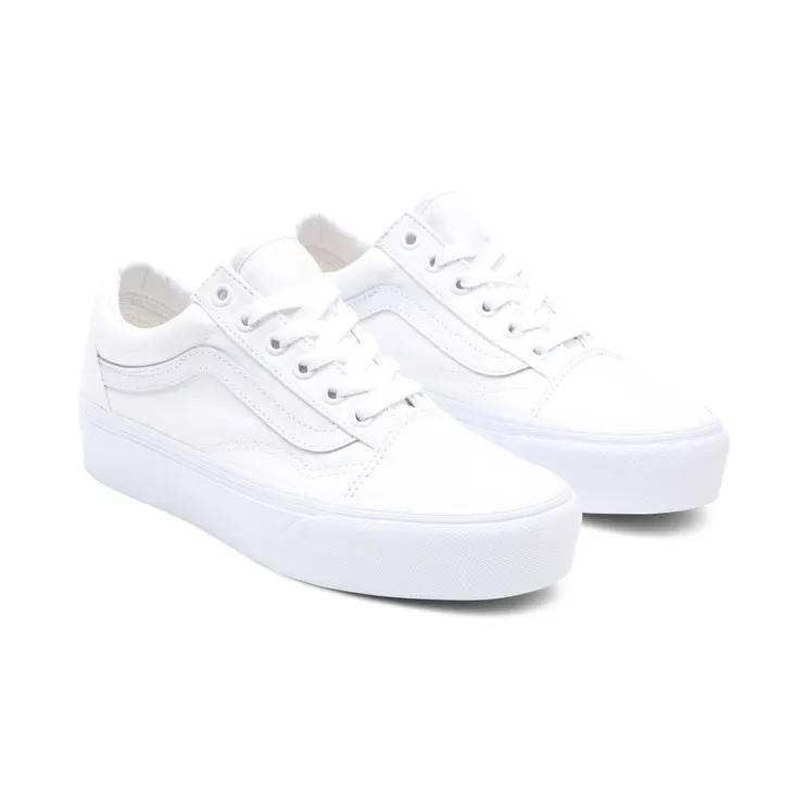 VANS Old Skool Platformschoenen (Wit)