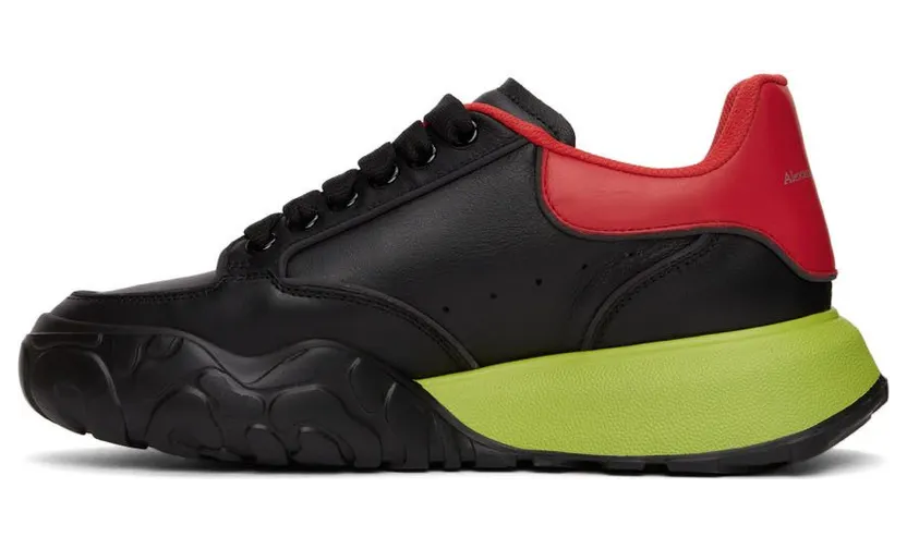 Alexander McQueen Black & Red Mousse Sneakers (682810WIAMA) (3)