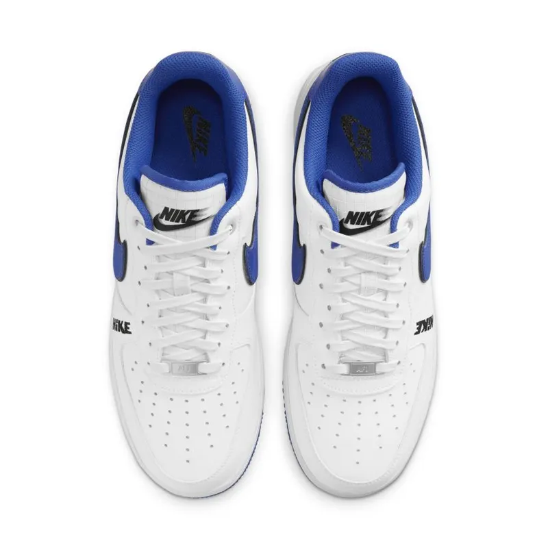 Nike Air Force 1 Low ’07 LV8 Motocross White Royal Blue Black (DC8873-100)