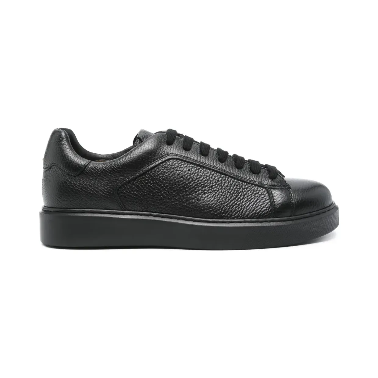 Doucal’s aus strukturiertem Leder “Black” (DU2852ALEXUJ235NN00)