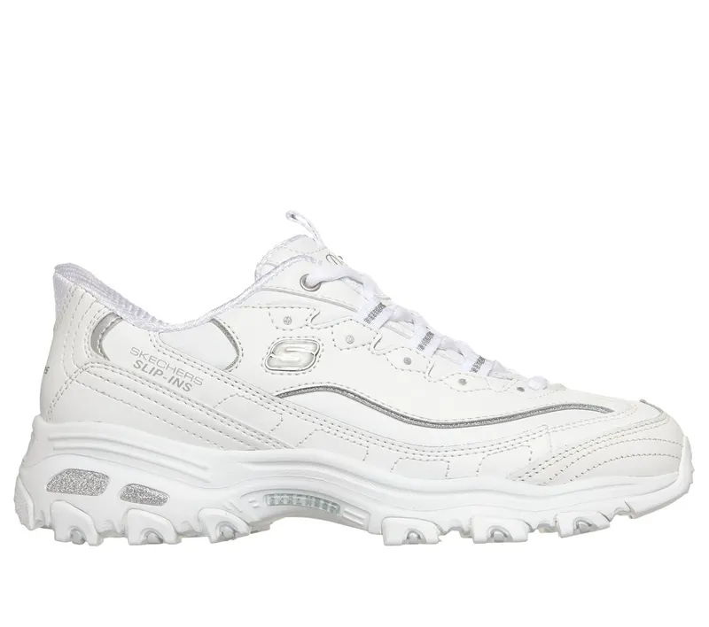 Skechers Slip-ins: D’Lites – Winning Choice Sneaker White/Silver