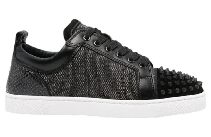 Christian Louboutin Louis Junior Spikes Orlato Black Mat (3240302-B026)