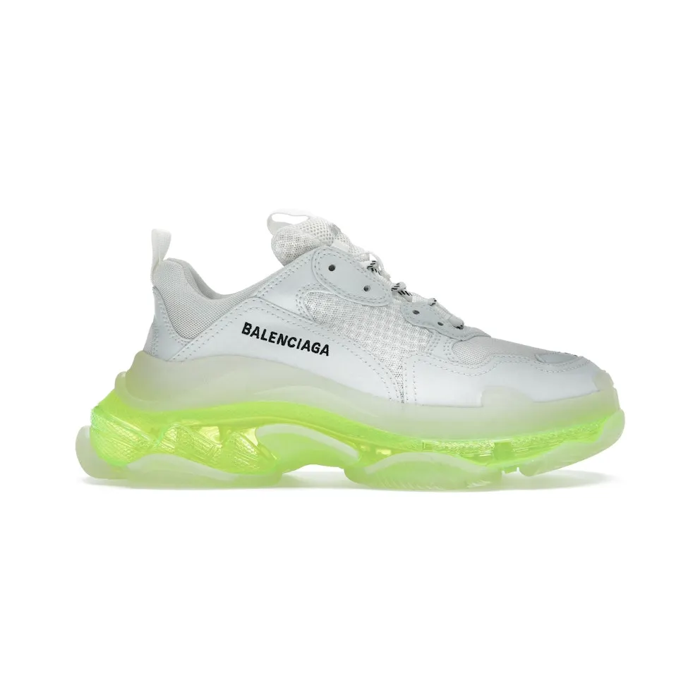 Balenciaga Triple S Clear Sole White Fluo Yellow (541624W2FR19073)