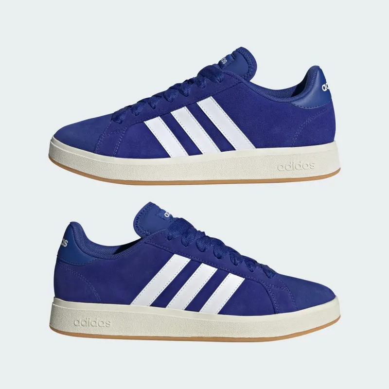Adidas Grand Court Base 00s Blue / Cloud White / Gum (IH1039)