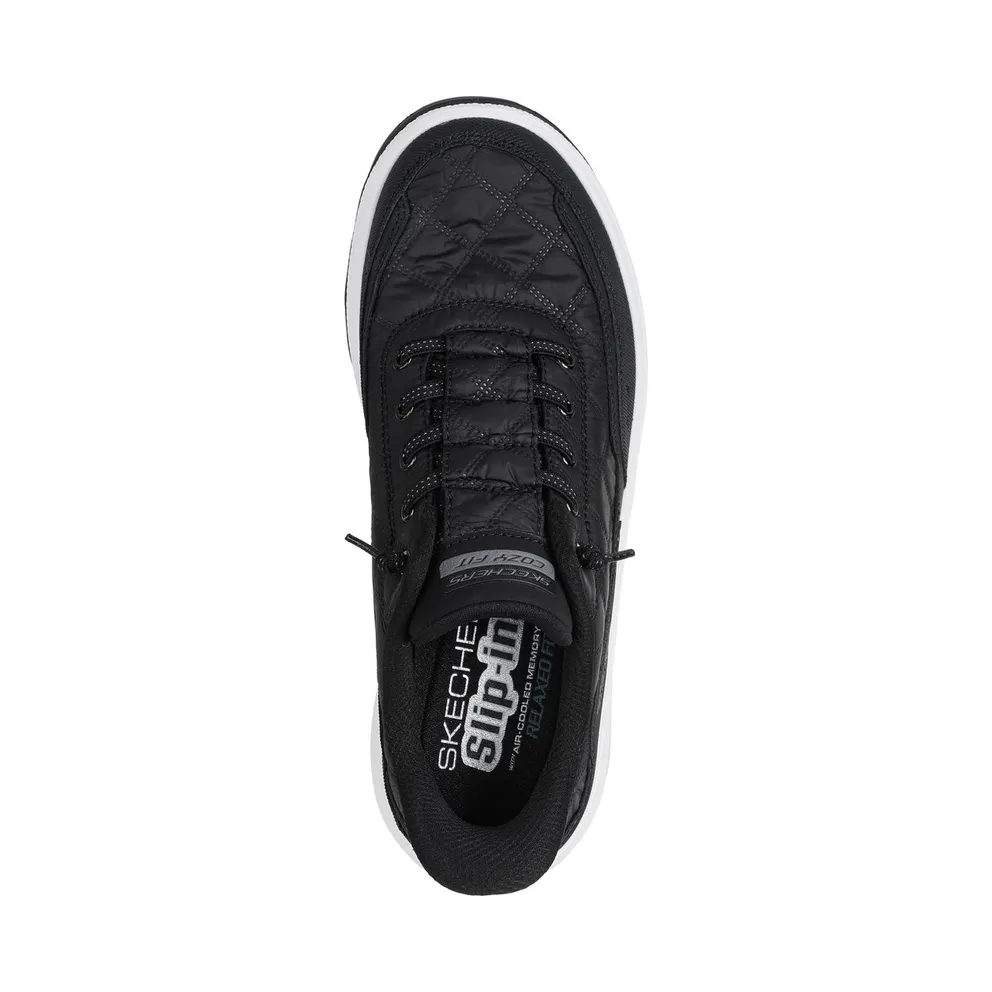 Skechers Slip-ins Relaxed Fit Urban Explore – Cozy Fit “Black / White” (180277BKW)