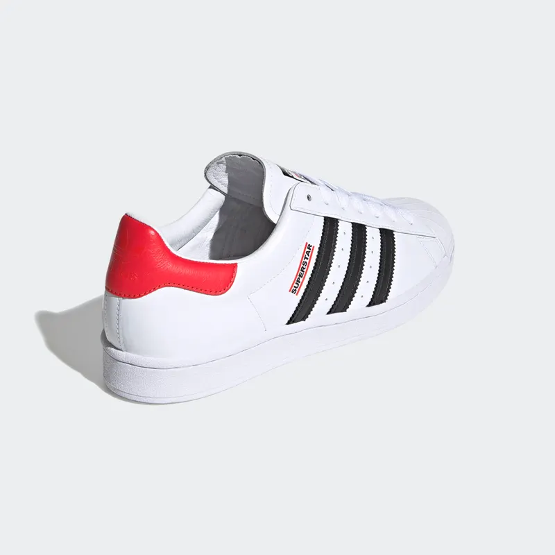 adidas Superstar Run-DMC Cloud White / Core Black / Hi-Res Red (FX7616)