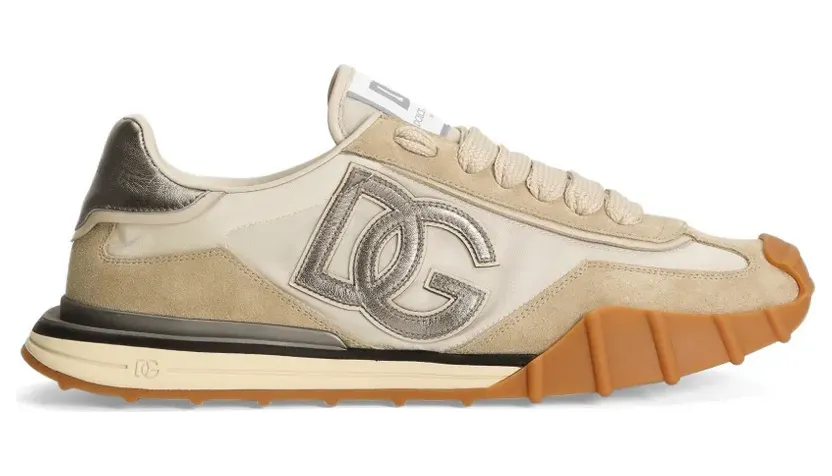 Dolce & Gabbana Sneakers met logo – Beige (CS2384AZ716)