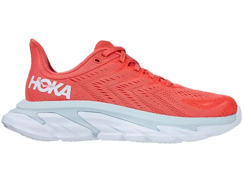 Hoka One One Clifton Edge Hot Coral (W) (1110511-HCWH)