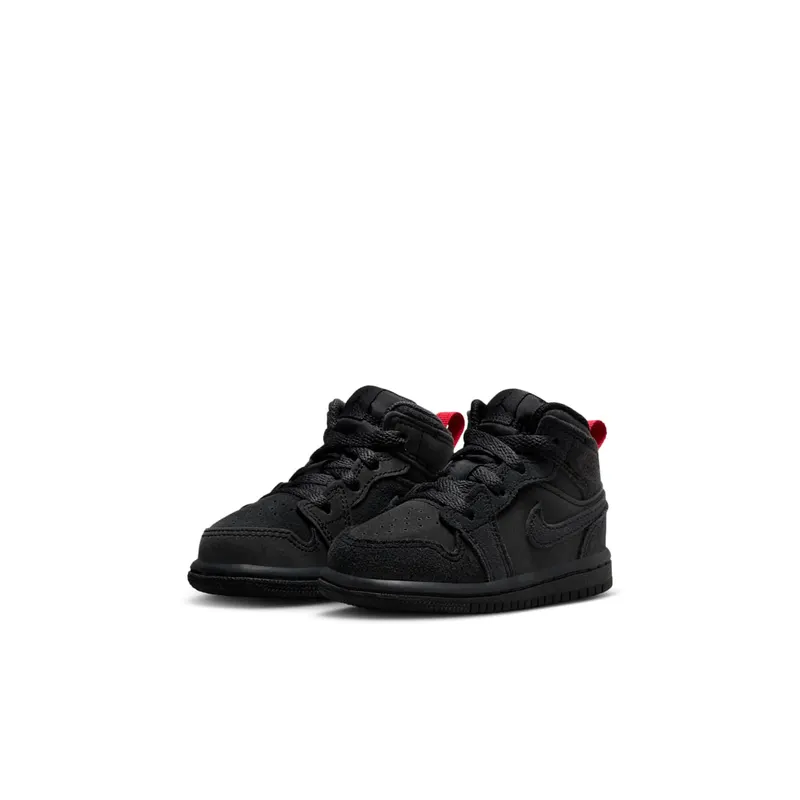 Jordan 1 Mid SE Craft Dark Smoke Grey Varsity Red Black (FQ7756-001)