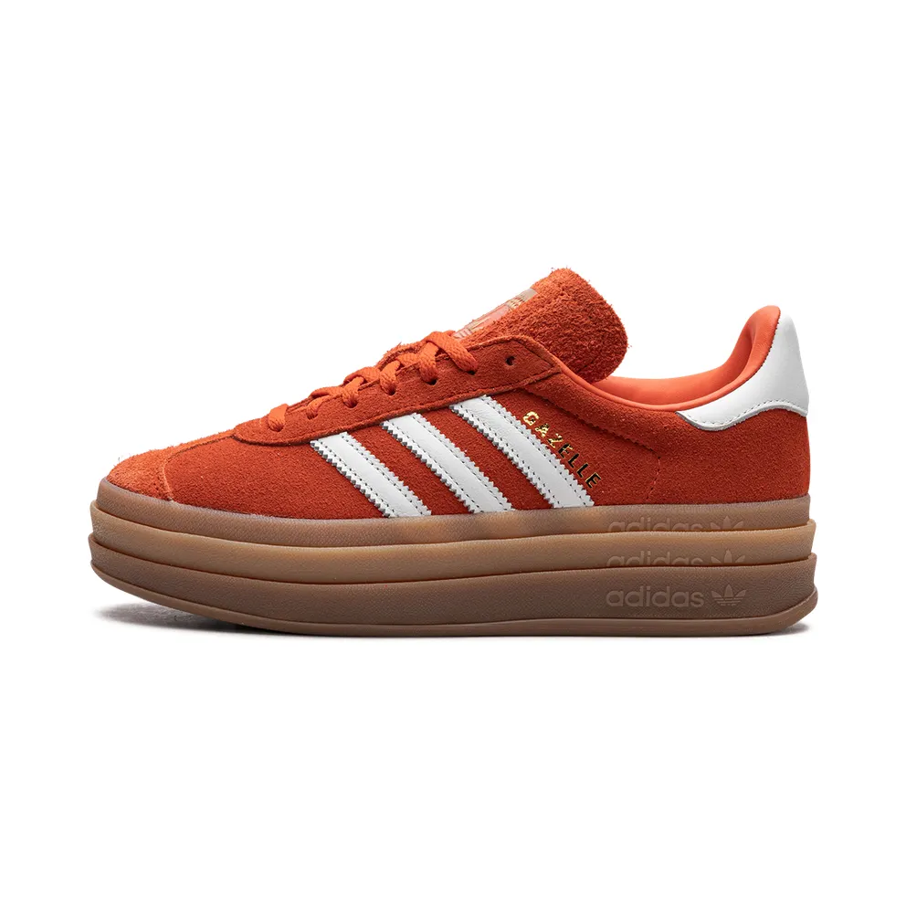 adidas Gazelle Schuh Collegiate Orange / Cloud White / Gold Metallic (IG8672)