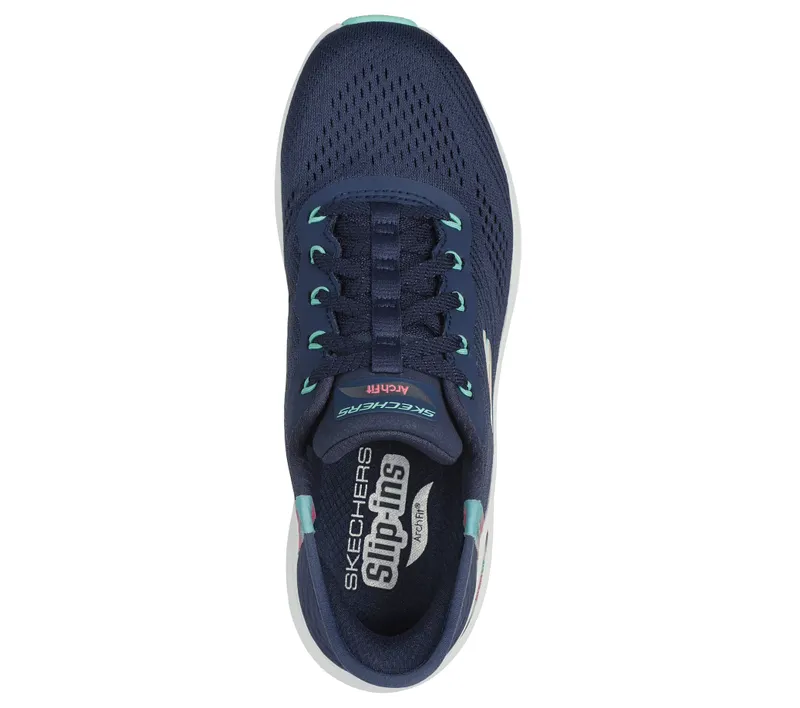 Skechers Slip-ins: Arch Fit 2.0 – Easy Chic – Marine / Turkoois – “Blue” (150066 NVTQ)