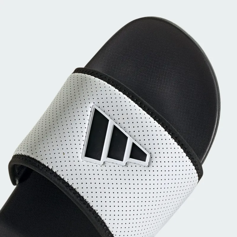 adidas Adilette Comfort Slides Core Black White (JS1145)