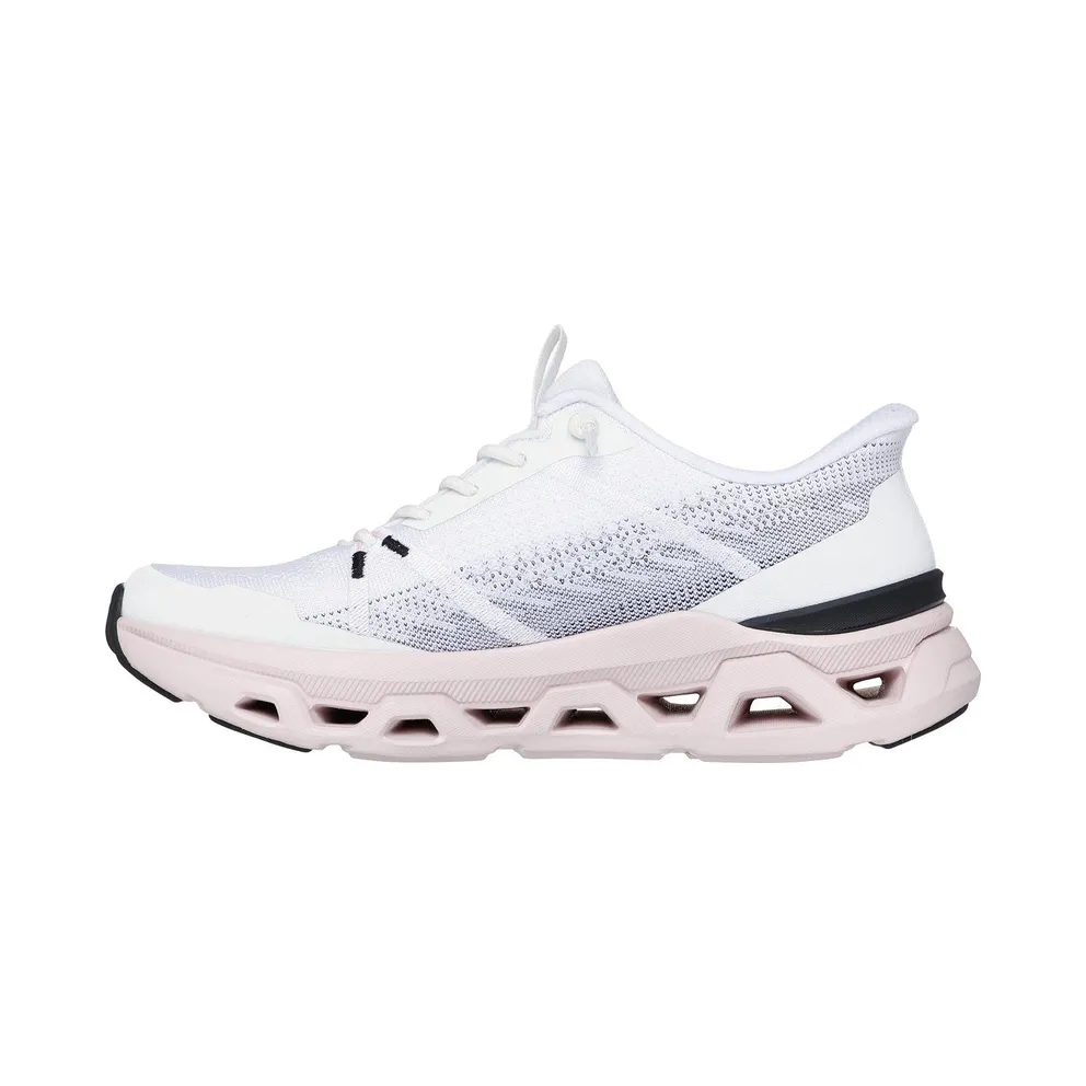Skechers Slip-ins: Glide-Step Altus – Fast Lane – White / Black / Pink – “White” (150513 WBPK)