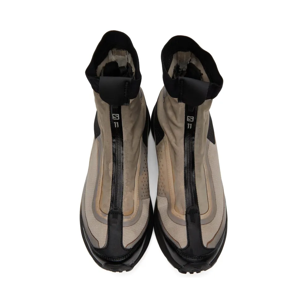 11 by Boris Bidjan Saberi Black & Taupe Salomon Edition Bamba2 High GTX (218 11xS)
