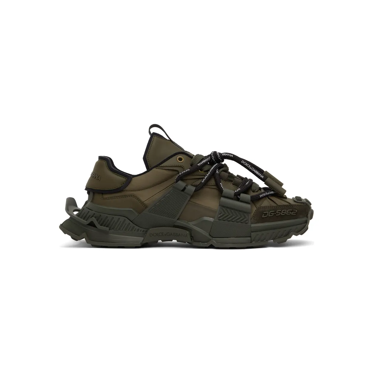 Dolce & Gabbana Khaki Space Low-Top Sneakers (CS1963 AQ718)