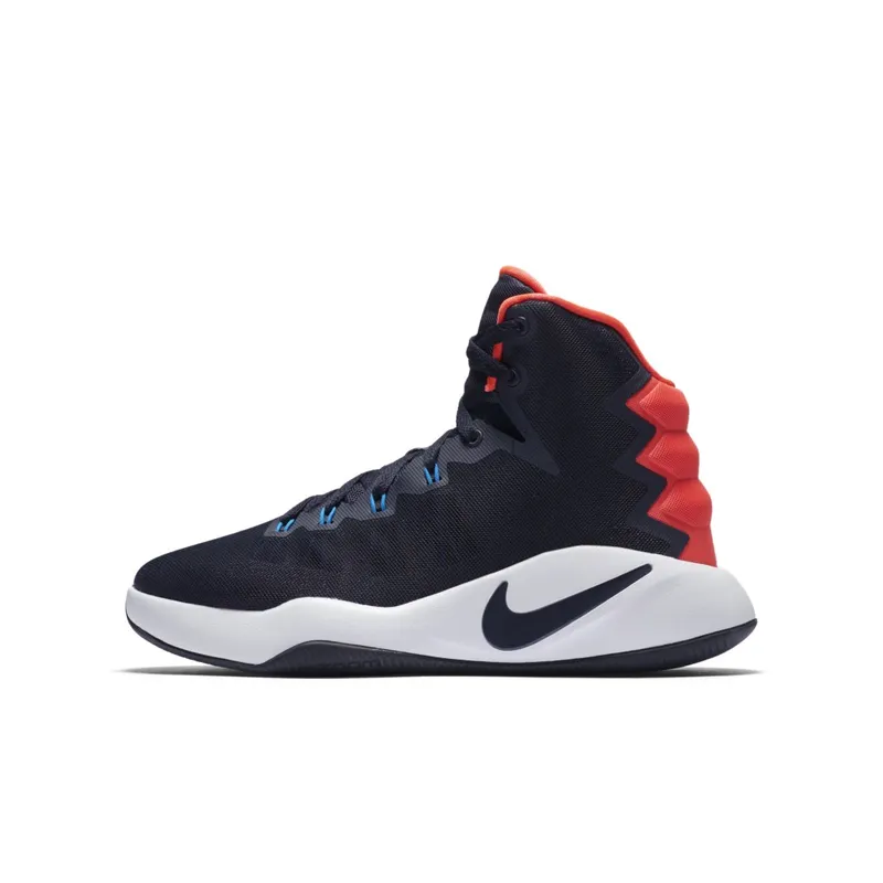 Nike Hyperdunk 2016 Dark Obsidian (GS) Dark Obsidian/Bright Crimson-White (845120-400)