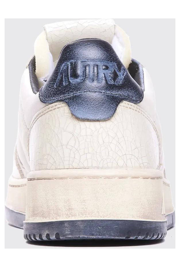 Autry Medalist Low Super Vintage Calfskin Sneakers with Worn Effect Yellow Cream (AVLMAD01) (3)