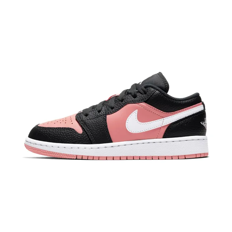 Air Jordan 1 Low GS “Dark Smoke Grey / Pink Quartz / White” (554723-016)