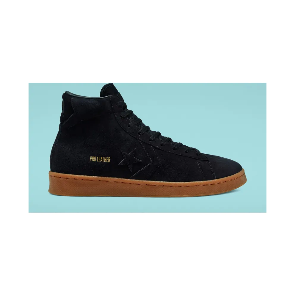 Converse Final Club Pro Leather High Top Black/Black/Gum (168596C)