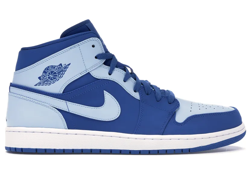 Jordan 1 Retro Mid Team Royal Ice Blue